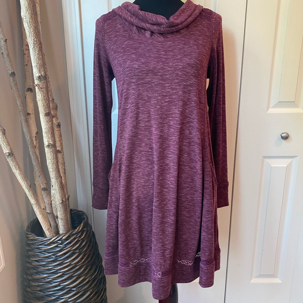 Maroon Pullover Dress